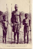 Afrique  Congo   Français    Guerrier Ndri Et Ses Deux Fils - Congo Francés