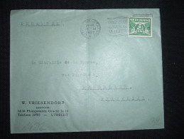 LETTRE POUR LA FRANCE TP 2 1/2 C OBL.MEC. 18 XI 1937 UTRECHT-STATION + VRIESENDORP - Briefe U. Dokumente