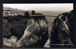 RB 932 - 1957 Real Photo Postcard - The Island & Bridge - Towan Beach - Newquay Cornwall - Newquay