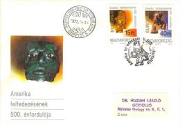 HUNGARY - 1992. FDC Set I.- Europa / Discovery Of America,500th Anniversary  Mi 4195-4196 USED! - FDC