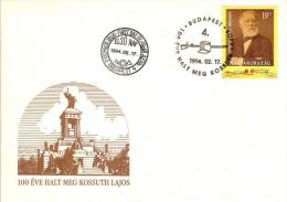 HUNGARY - 1994. FDC - Lajos Kossuth, Death Centenary  MNH! Mi 4277. - FDC