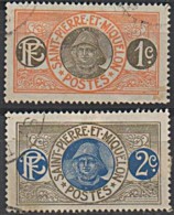 ST PIERRE ET MIQUELON 1909/17 Y&T 78 Et 79 Oblitérés Used - Used Stamps