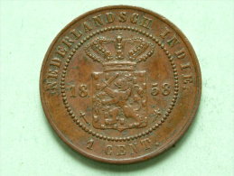 1858 - 1 Cent / KM 307.2 ( For Grade, Please See Photo ) !! - Indes Néerlandaises