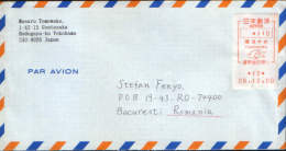 Japan-Airmail Letter,circulated From Yokohama In The Bucharest, Romania In 2000 - Poste Aérienne