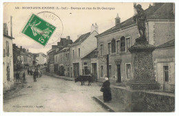 Nort_Sur_Erdre   1905  Rue St Georges Animés  Avec Vache - Nort Sur Erdre