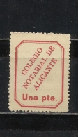 621-SELLO FISCAL CLASICO COLEGIO NOTARIAL DE ALICANTE.REVENUE FISCAUX - Revenue Stamps