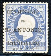 !										■■■■■ds■■ Inhambane 1895 AF#08* St.Anthony K.Luiz 200 Réis Mint (x2715) - Inhambane