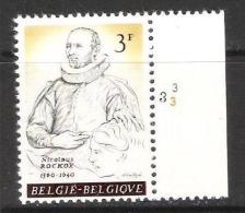 Belgie OCB 1174 (**) Met Plaatnummer 3. - 1961-1970