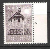 Belgie OCB 1025 (**) Met Plaatnummer 1. - ....-1960