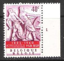 Belgie OCB 1131 (**) Met Plaatnummer 1. - ....-1960