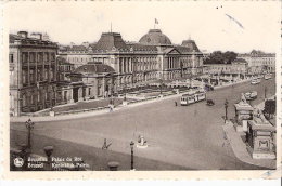 Bruxelles-Brussel-1947-Palais Du Roi-Tram-Tramway-Flamme "Croix-Rouge" Et Timbre "V De Londres" COB N° 683 (scan) - Public Transport (surface)