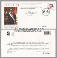 WJ2013-01 CHINA PRESIDENT PERU VISIT DIPLOMATIC COMM.COVER - Lettres & Documents