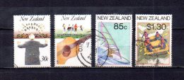 Nueva Zelanda   1986-87  .-   Y&T Nº   938 - 941 - 945 - 947 - Used Stamps