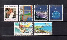 Nueva Zelanda   1989  .-   Y&T Nº   1038 - 1041/1042 - 1044 - 1045 - 1049 - Used Stamps