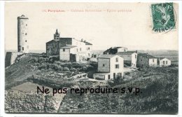 - 14 - Perpignan - Château Roussillon, église Gothique, En 1908, édit Fau N. B., Peu Courante, écrite, TBE, Scans. . - Perpignan