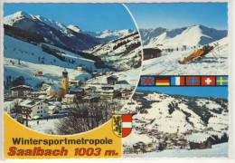 SAALBACH - Mit Schattberg, Zwölferkogel   - 1977,  Jahreszahl Beim Stempel Seht Kopf - Saalbach