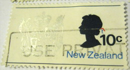 New Zealand 1970 Arms In Silver 10c - Used - Usados