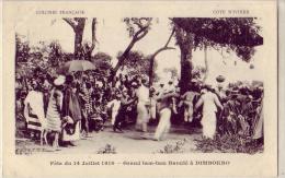 Afrique   Cote D'Ivoire     Dimbokro  Fête Du 14 Juillet  1910   Grand Tam Tam - Côte-d'Ivoire