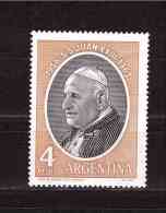 ARGENTINA 1964 Pope Joannes XXIII Yvert Cat. N° 688 MINT NEVER HINGED - Unused Stamps
