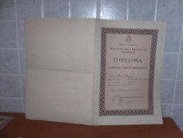 Varese Istituto Tecnico Diploma Di Ragioniere Perito Commerciale 1941 - Diplomas Y Calificaciones Escolares
