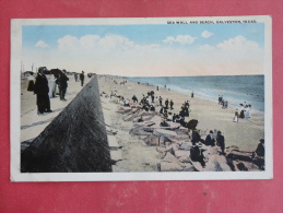 Galveston,TX--Sea Wall And Beach--not Mailed--PJ 193 - Andere & Zonder Classificatie
