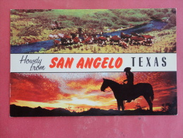 San Angelo,TX--Howdy--not Mailed--PJ 193 - Andere & Zonder Classificatie