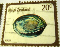 New Zealand 1978 Paua Shell 20c - Used - Usados