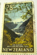 New Zealand 1968 Fox Glacier Westland National Park 28c - Used - Usati