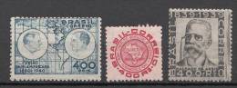 Brazil Brasilien Mi# 520 529 530 ** MNH 1940 - Unused Stamps