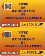 TELECARTES  LA POSTE   120 Unités  SC5an  ( F137 510/137B 510 )  (lot De 2) - 1990