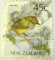 New Zealand 1991 Rock Wren 45c - Used - Gebraucht