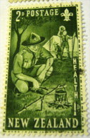 New Zealand 1953 Boy Scouts Health 2d + 1d - Used - Usati