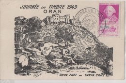 Oran Journée Du Timbre 1949 - Storia Postale