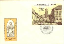 HUNGARY - 1985. Cover - With Spec.cancel.13th Congress Of The HUngarian Socialist Workers' Party  MNH! Mi Bl.166. - FDC