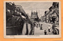 Barmen Neuerweg Mit Schwebebahn 1920 Postcard - Wuppertal