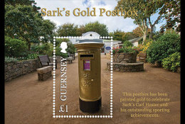 GUERNSEY  2012 SARK OLYMPIC POSTBOX BLOK/M-S  Postfris/mnh/neuf - Unused Stamps