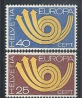 1973 - Svizzera 924/25 Europa ---- - Ungebraucht