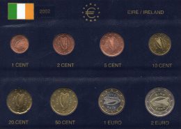 Satz EURO Irland 2002 Prägeanstalt Dublinstg 20€ Aus Album Im Stempelglanz Der Staatlichen Münze Set Coin Of EIRE - Ierland