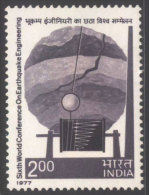 INDIA -GRAPH EARTHQUAKE  CONFERENCE - INSTRUMENTS  - **MNH - 1977 - Ungebraucht