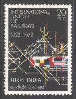 INDIA -INTERNATIONAL RAILWAYS UNION  - **MNH - 1972 - Nuovi