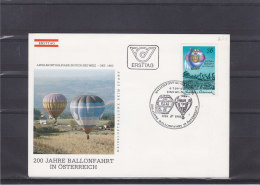 Montgolfières - Vol Par Ballon - Autriche - Lettre De 1984 - Covers & Documents