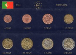 Satz EURO Portugal 2002 Prägeanstalt In Lissabon Stg 20€ Aus Album Im Stempelglanz Staatlichen Münze Set Coin Of Lisboa - Portogallo