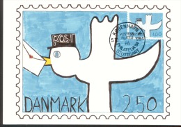 Danemark 816 Malwettbewerb Für Kinder 1 Maximumkarte Philatelia 84 - Maximum Cards & Covers