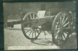 Musée De L' Armée Campagne 1914/15 Canon Français De 75 Criblé De Coups , Retour De La Ligne De Feu - Bcz99 - War 1914-18