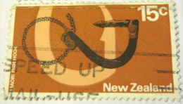 New Zealand 1970 Maori Fish Hook 15c - Used - Usados