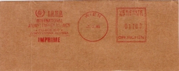 A1  IAEA International Atomic Energy Agency Vienna Machine Stamp Cut Fragment 1986. - Atomo