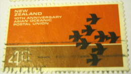 New Zealand 1972 10th Anniversary Asian Oceanic 4c - Used - Usados