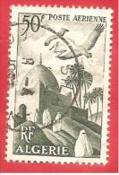 FRANCIA COLONIE - ALGERIA - USATO - 1949 - POSTA AEREA - Storks Over Mosque - 50 Franc - Michel DZ 286 - Gebruikt