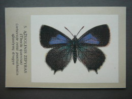 Pocket Calendar Butterflies 1989 Lietuva Litauen Lituanie Litouwen Lithuania # 5 New - Formato Grande : 1981-90