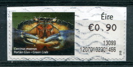 Timbre D'affranchissment Faune Marine "Crabe" - Valeur Faciale 0,90 Sur Fragment - Franking Labels